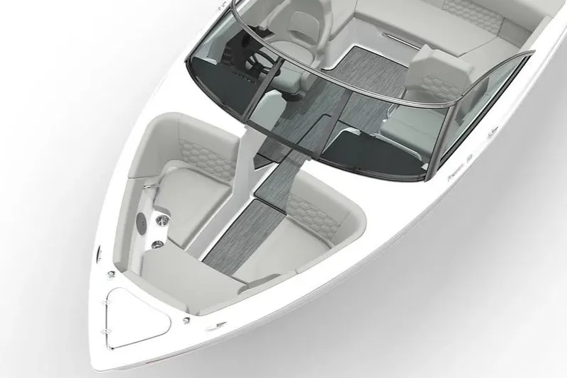 Slide: The Image of 2026 Four Winns H2 Freedom boat interior with sleek seating and modern design. - 8