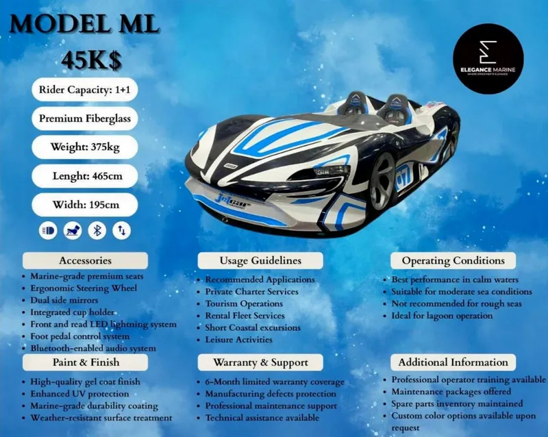 Slide: The Image of Fabbro Jet Car RR 2025: sleek design, premium fiberglass, marine-grade features, ideal for calm waters. - 17