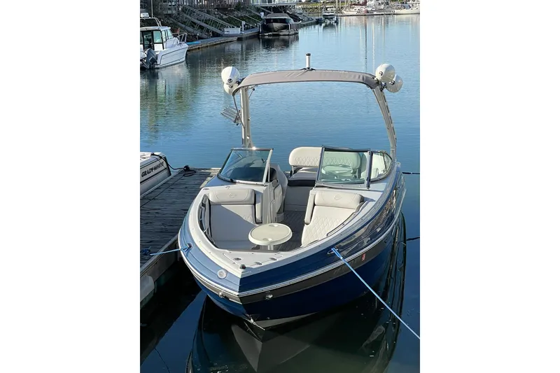 Slide: The Image of Speaker detail in 2022 Crownline 255 SS SURF boat interior. - 26