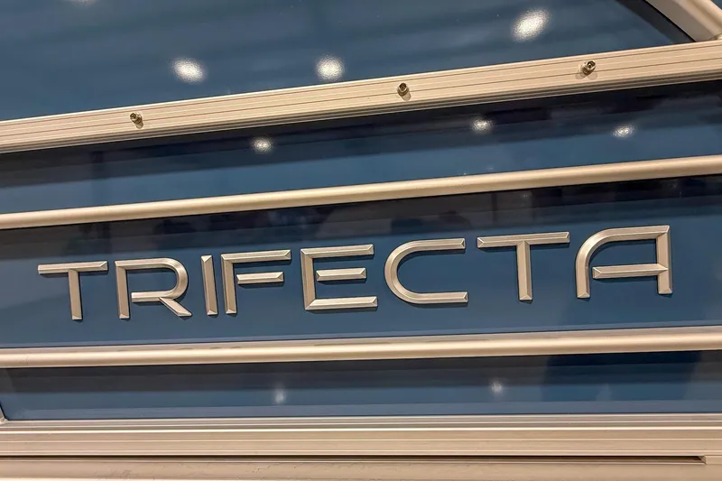 Slide: The Image of Trifecta 24TRFC LE 2025 model logo on blue background. - 4