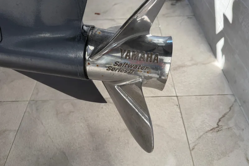 Slide: The Image of Yamaha Saltwater Series II propeller on 2004 Grady White 273 boat. - 21