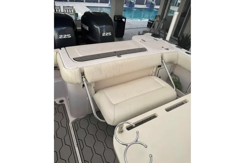 Slide: The Image of 2004 Grady-White Chase 273 boat interior with Yamaha 225 engines. - 66