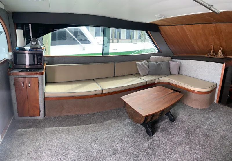 Slide: The Image of Custom Carolina 2000 Terry Guthrie Sportfish helm with ocean view. - 15