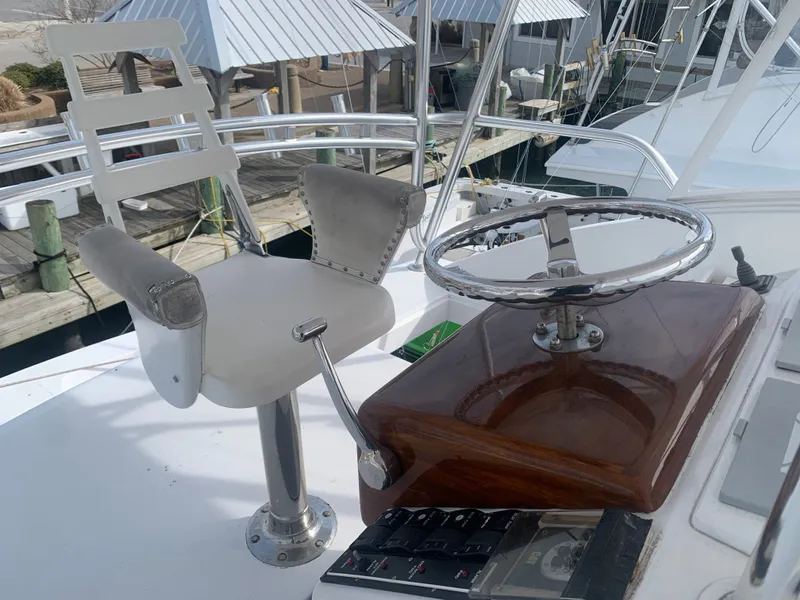 Slide: The Image of Custom Carolina Terry Guthrie Sportfish 2000 on blue water. - 4