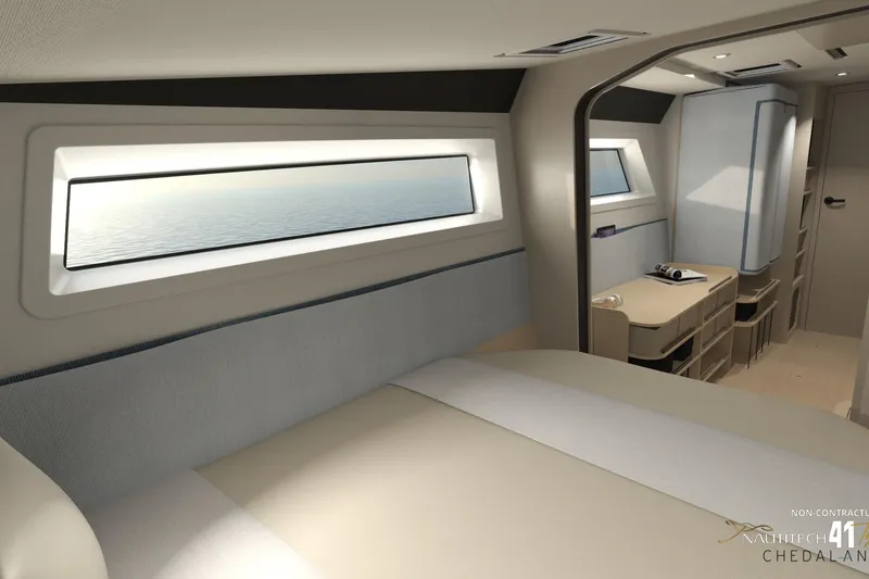 Slide: The Image of Interior of Nautitech 41 Type S yacht, model year 2026. - 23