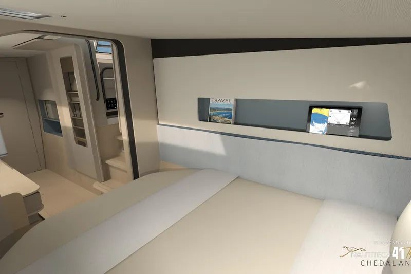 Slide: The Image of Interior of Nautitech 41 Type S 2026 with modern design. - 26