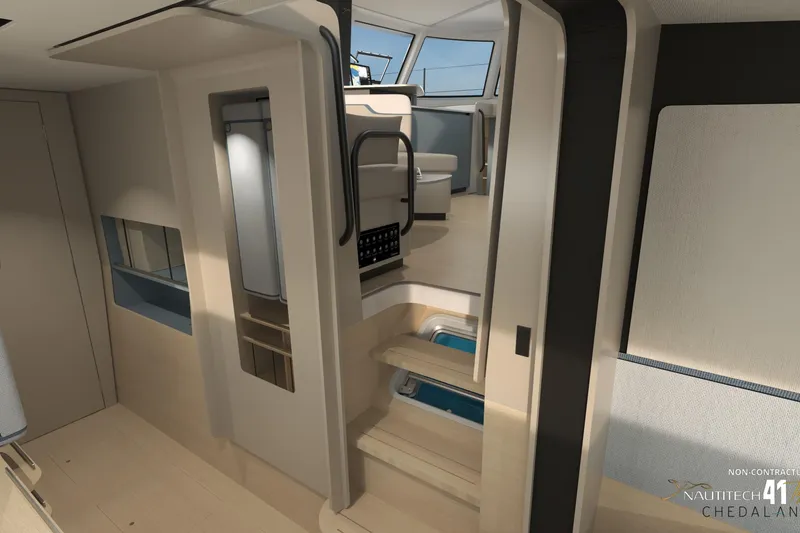 Slide: The Image of Interior of Nautitech 41 Type S 2026 with modern design. - 27