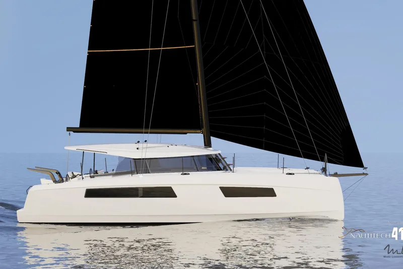 Slide: The Image of Nautitech 41 Type S 2026 catamaran sailing on calm sea. - 49