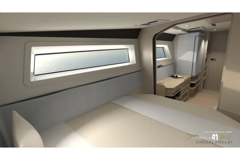 Slide: The Image of Interior of Nautitech 41 Type S 2026 with modern design. - 24