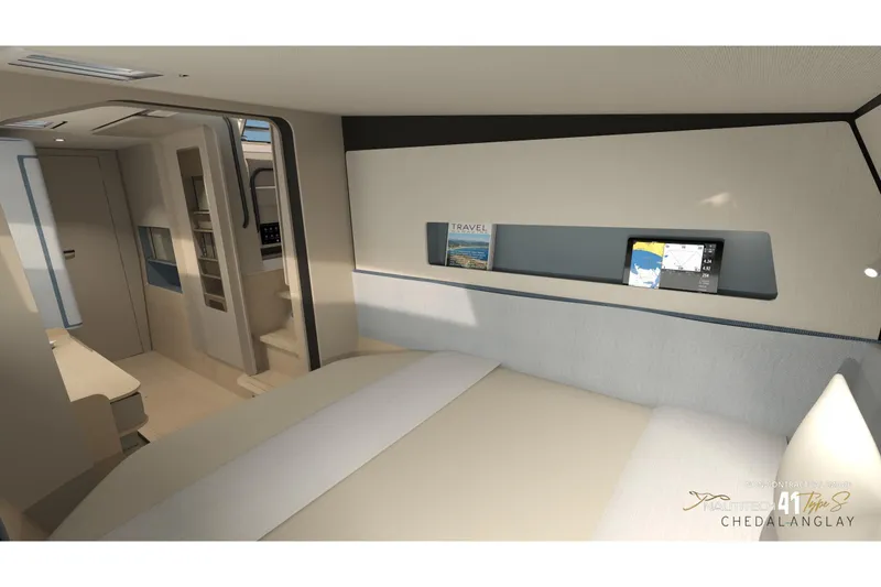 Slide: The Image of Interior of Nautitech 41 Type S yacht, year 2026. - 27