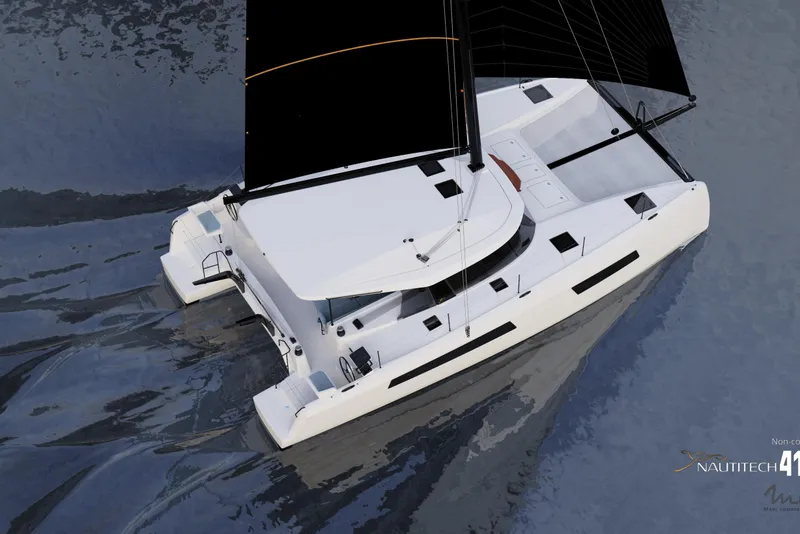 Slide: The Image of Nautitech 41 Type S 2026 catamaran on calm water. - 3