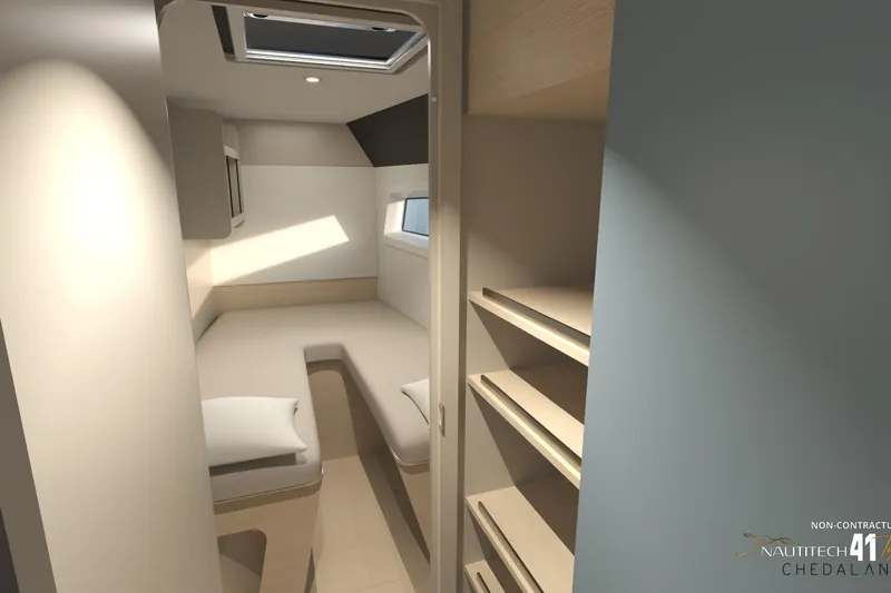 Slide: The Image of Interior of Nautitech 41 Type S yacht, year 2026. - 43