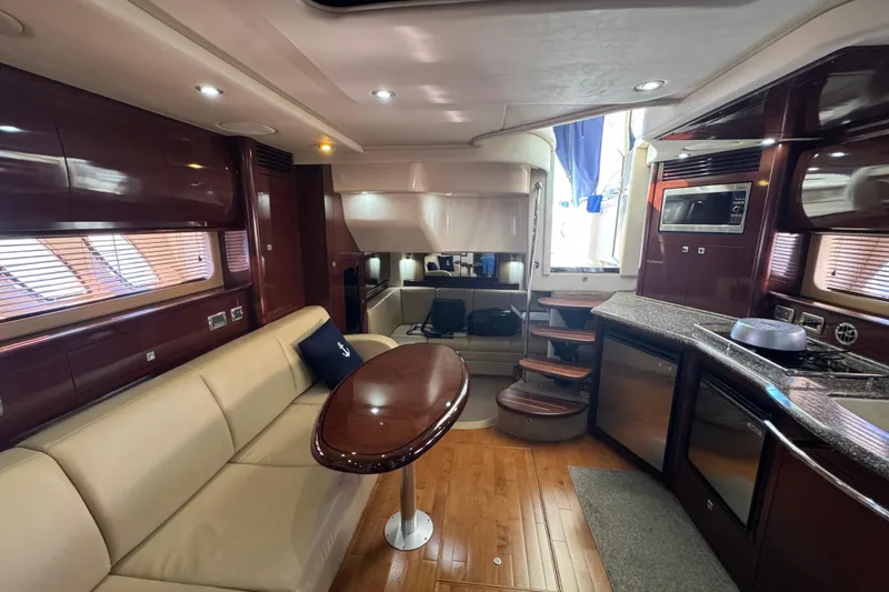 Slide: The Image of Luxurious interior of 2008 Sea Ray 40 Sundancer yacht with modern amenities. - 58