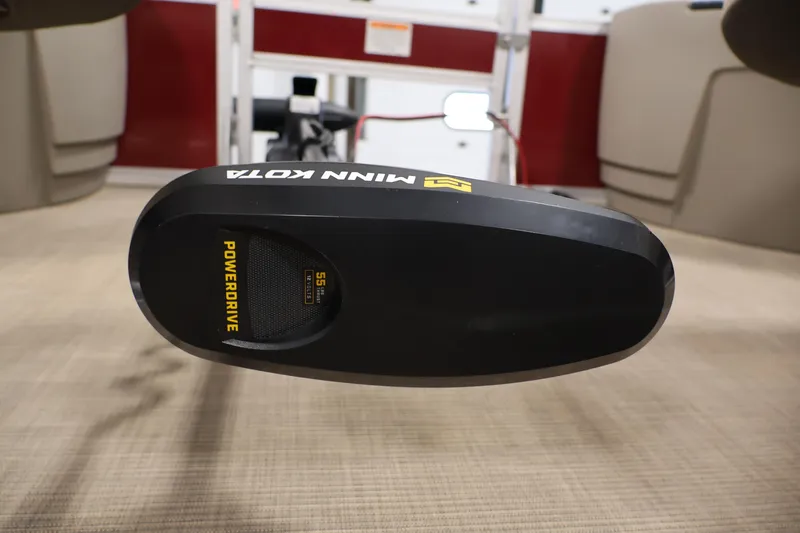 Slide: The Image of Minn Kota PowerDrive motor on 2021 Sun Tracker Bass Buggy 18 DLX boat. - 12