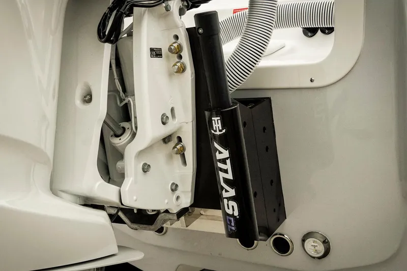 Slide: The Image of 2026 Tidewater 2500 Carolina Bay boat engine mount with Atlas hydraulic jack plate. - 10