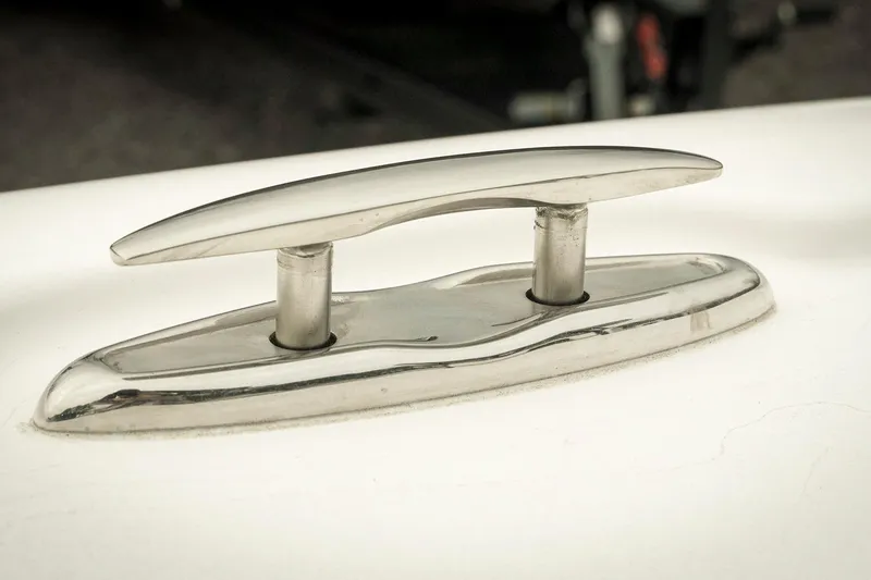 Slide: The Image of Stainless steel cleat on 2026 Tidewater 2500 Carolina Bay boat deck. - 40