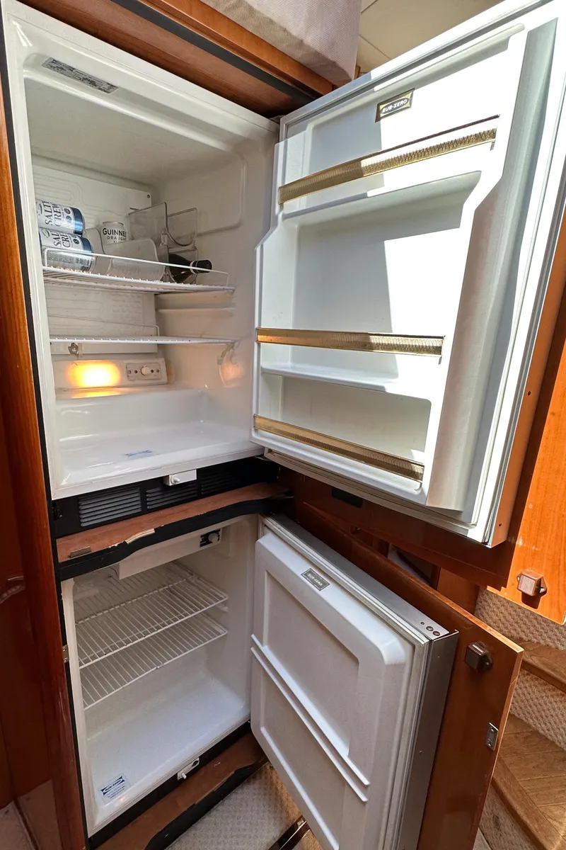 Slide: The Image of Open refrigerator in 2006 Sunseeker Manhattan 50 yacht. - 28