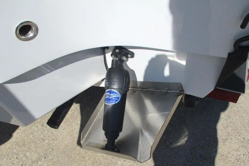 Slide: The Image of 2023 Custom Pathfinder 2500 boat with Bennett Marine trim tab system. - 6