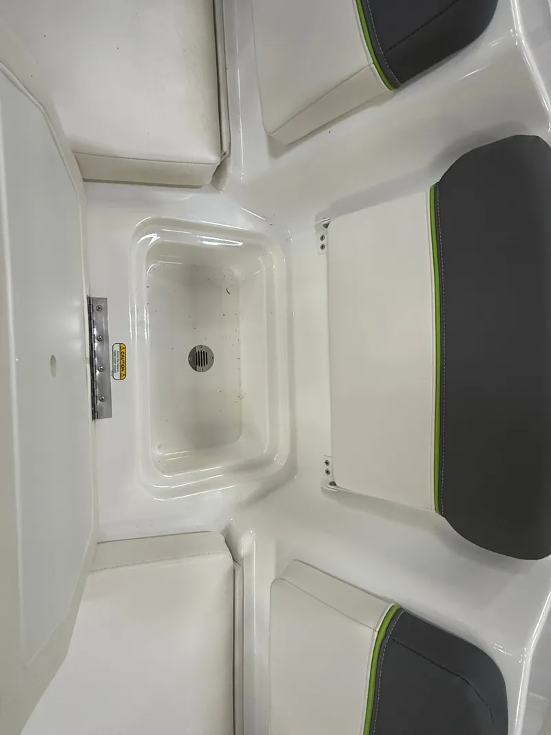 Slide: The Image of Interior of 2024 Tahoe T16 boat with seating area. - 21