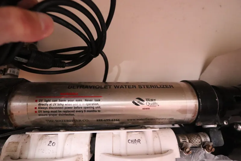 Slide: The Image of Ultraviolet water sterilizer in a 2007 Catalina Morgan 440 yacht. - 80