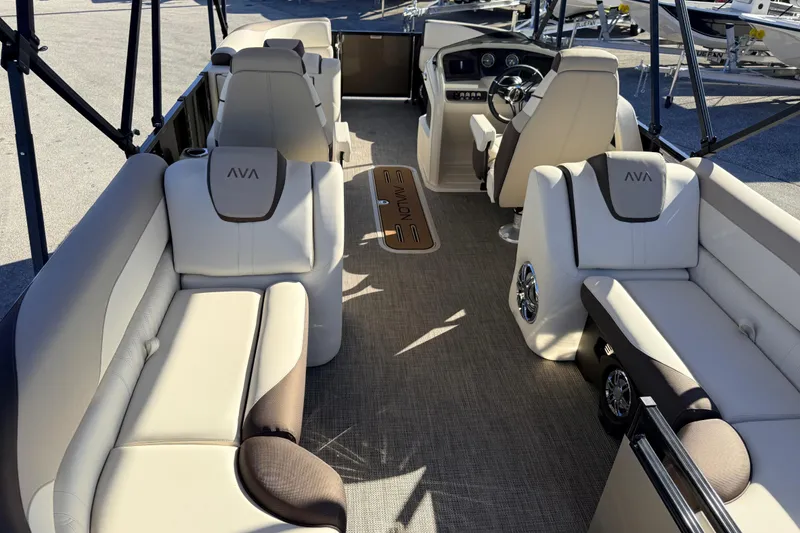 Slide: The Image of 2026 Avalon 2385 LSZ Quad Lounger interior with luxurious seating and modern design. - 10