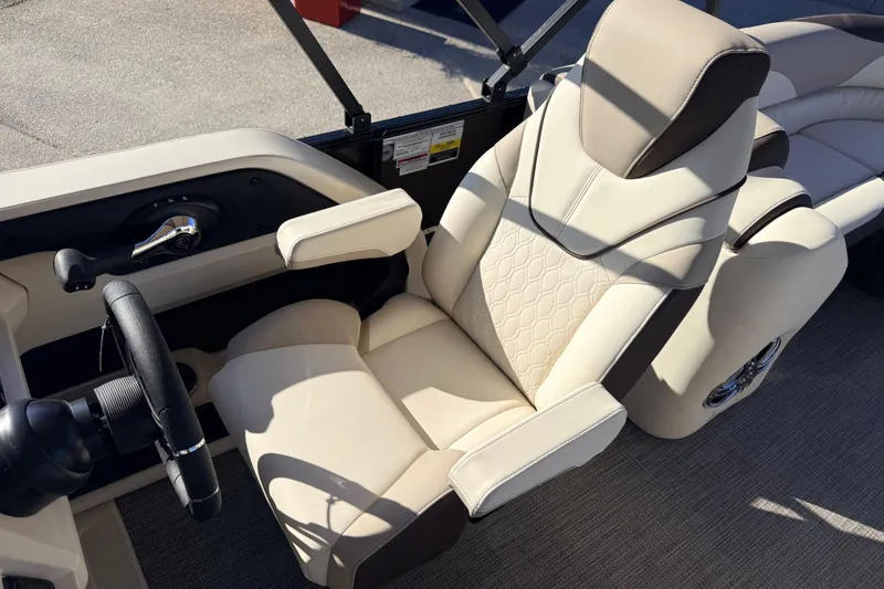Slide: The Image of Luxurious seating in 2026 Avalon 2385 LSZ Quad Lounger, Tri Toon boat. - 16