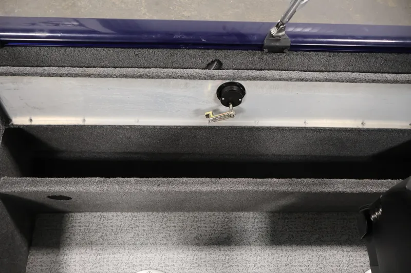 Slide: The Image of 2024 Tracker Pro Guide V-16 WT boat interior storage compartment with key lock. - 33