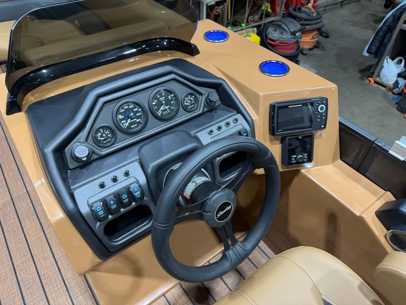 Slide: The Image of Bentley Pontoons Legacy 300HP Swingback 243 Tritoon 2026 - 12