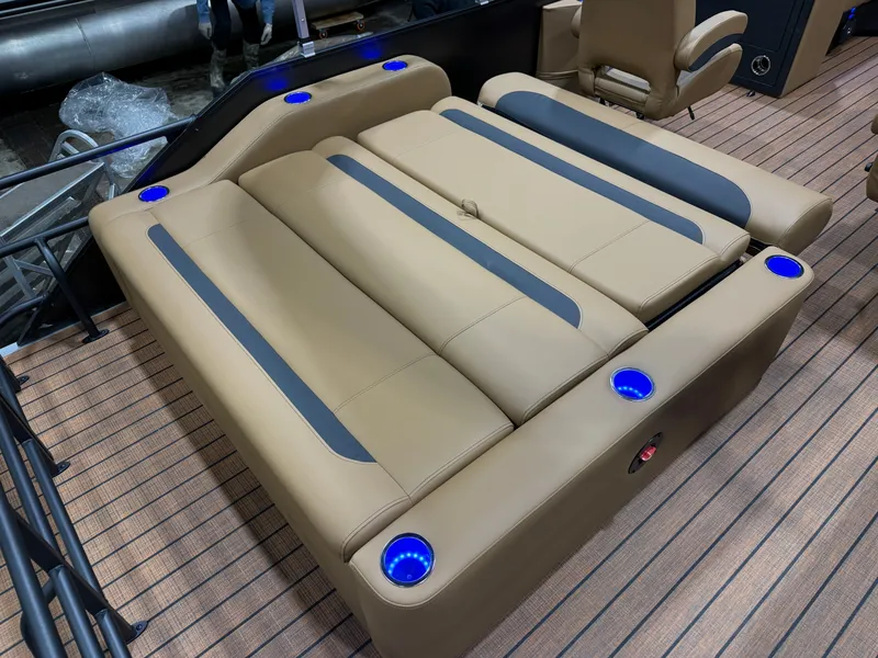 Slide: The Image of Bentley Pontoons Legacy 300HP Swingback 243 Tritoon 2026 - 16