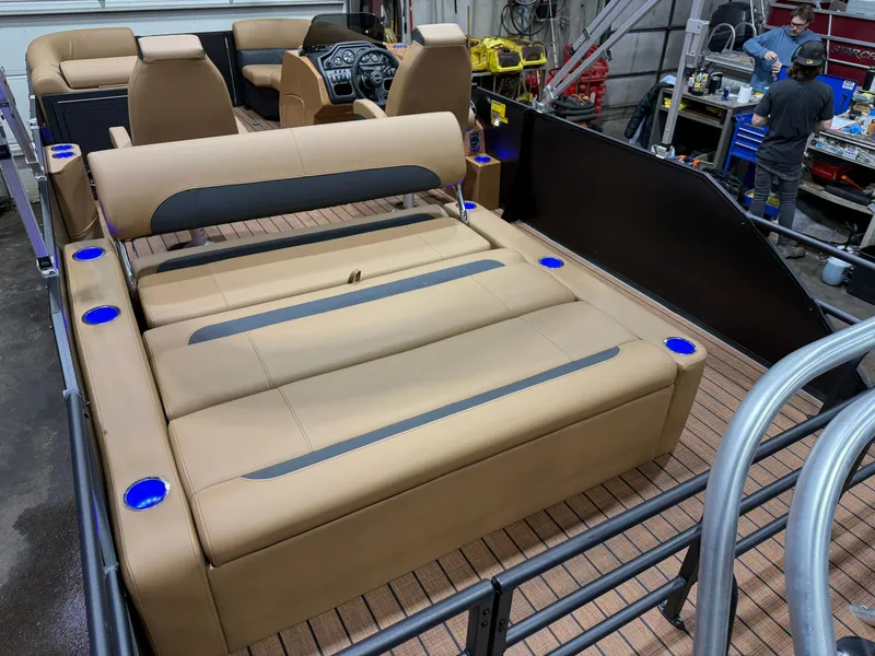 Slide: The Image of Bentley Pontoons Legacy 300HP Swingback 243 Tritoon 2026 - 17