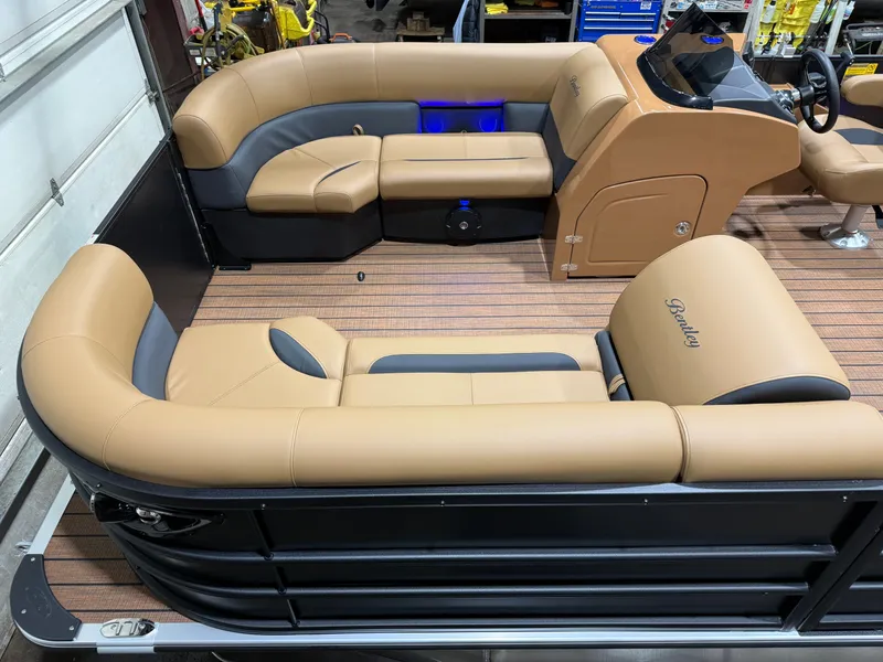 Slide: The Image of Bentley Pontoons Legacy 300HP Swingback 243 Tritoon 2026 - 5