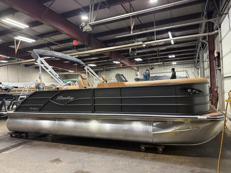 Slide: The Image of Bentley Pontoons Legacy 300HP Swingback 243 Tritoon 2026 - 8