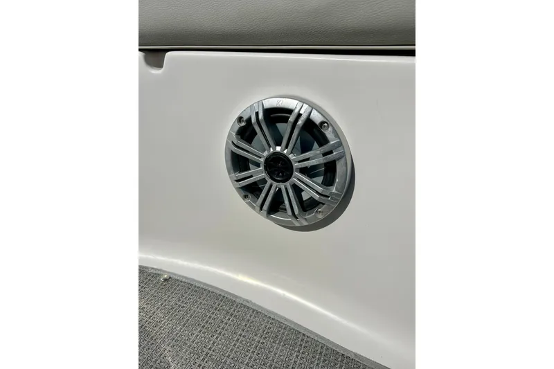 Slide: The Image of Speaker on 2018 Starcraft 2000 OB Limited boat interior, featuring sleek design. - 54