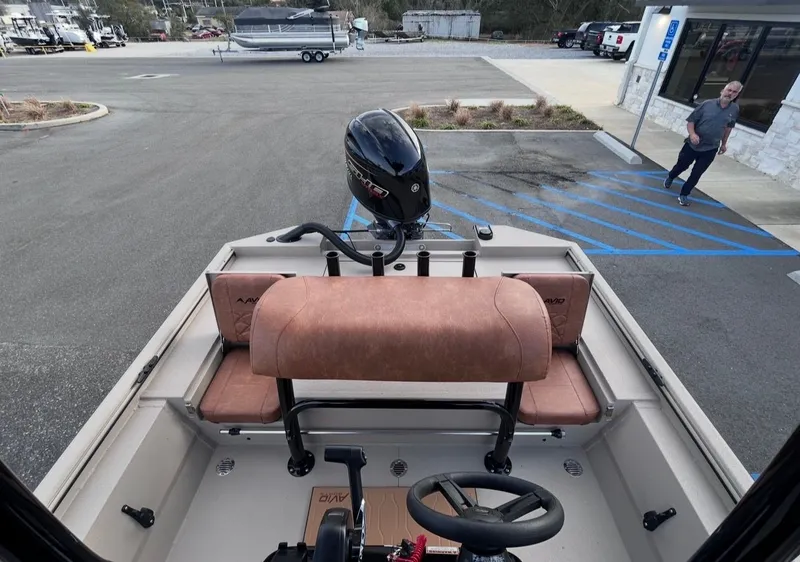 Slide: The Image of Interior view of Avid 20CC Rogue boat, model year 2026. - 10