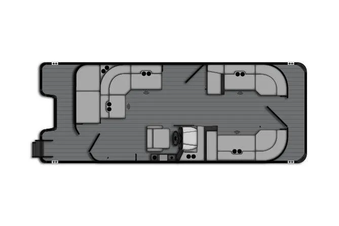 Slide: The Image of Manufacturer Provided Image: 2026 Bentley Pontoons Legacy 200 Cruise XL floor plan, featuring spacious seating and modern design. - 24