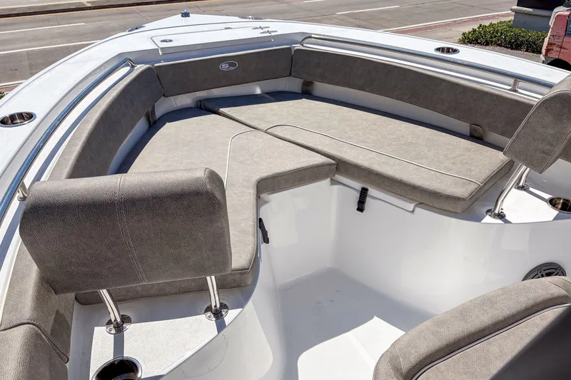 Slide: The Image of Interior view of Sea Hunt Ultra 219 boat, model year 2026. - 11