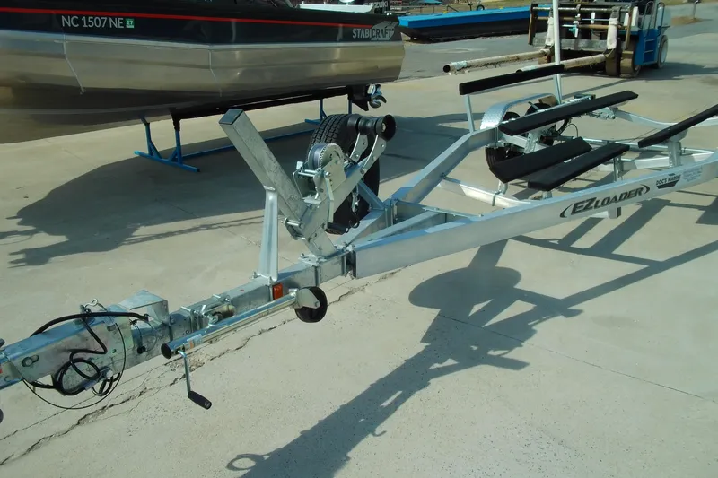 Slide: The Image of Trailer for 2025 Stabicraft 2250 Ultra Centrecab, featuring EZ Loader design. - 29