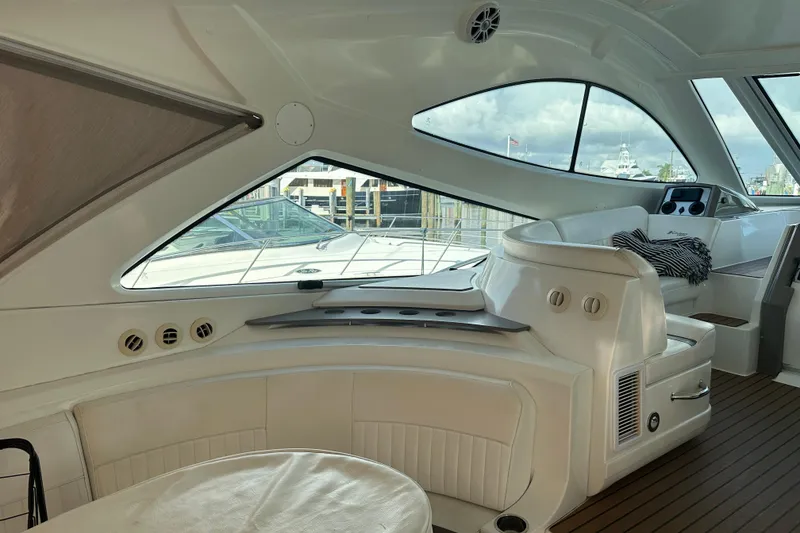 Slide: The Image of 2011 Cruisers Yachts 540 Sports Coupe interior with sleek design and comfortable seating. - 18
