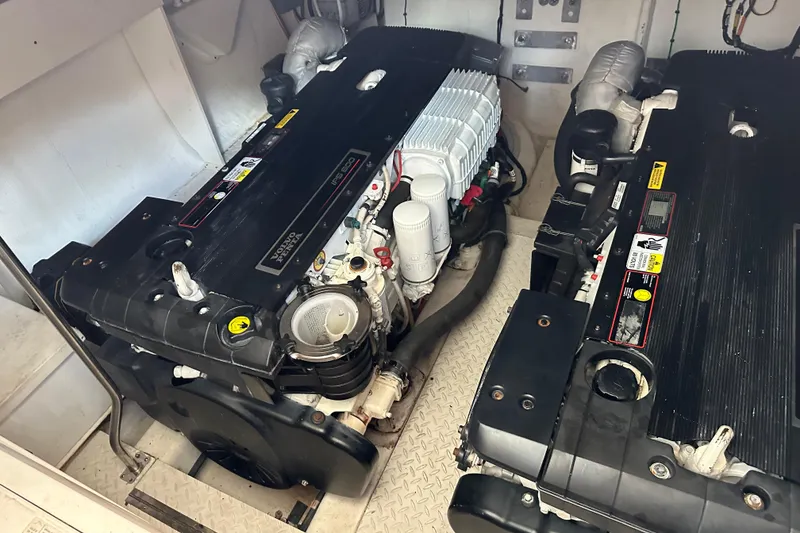 Slide: The Image of Engine room of 2011 Cruisers Yachts 540 Sports Coupe with Volvo Penta engines. - 37