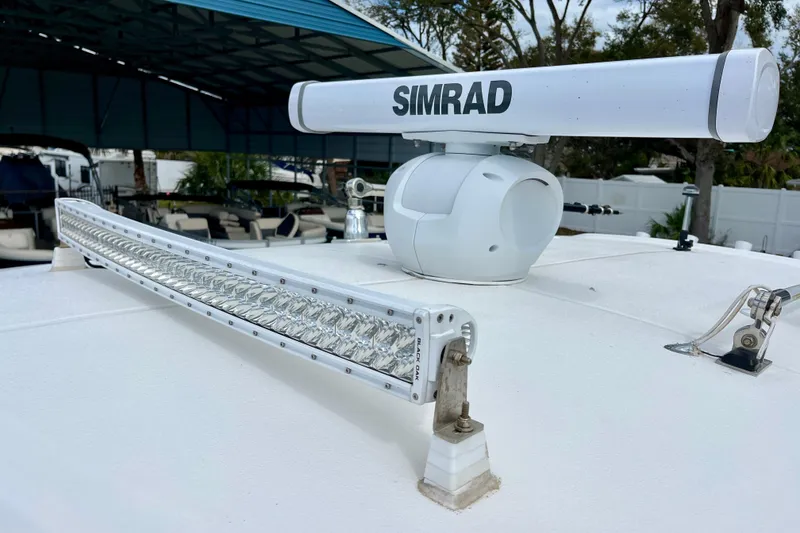 Slide: The Image of 2018 Sea Hunt Gamefish 27 Coffin Box with Simrad radar and LED light bar. - 23
