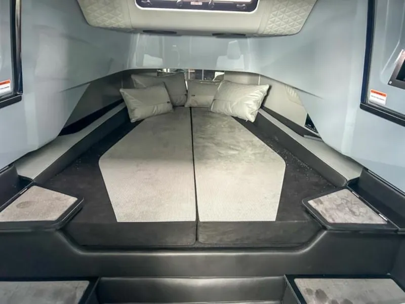 Slide: The Image of Interior cabin of 2024 BRABUS Shadow 1000 ST with modern design and comfortable bedding. - 13