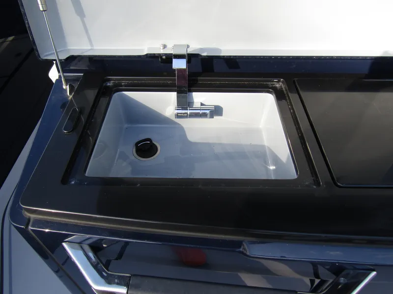 Slide: The Image of 2024 BRABUS Shadow 900 ST yacht sink with modern chrome faucet. - 26