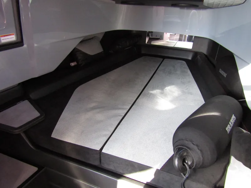 Slide: The Image of 2024 BRABUS Shadow 900 ST interior cabin with sleek, modern design and comfortable seating. - 19