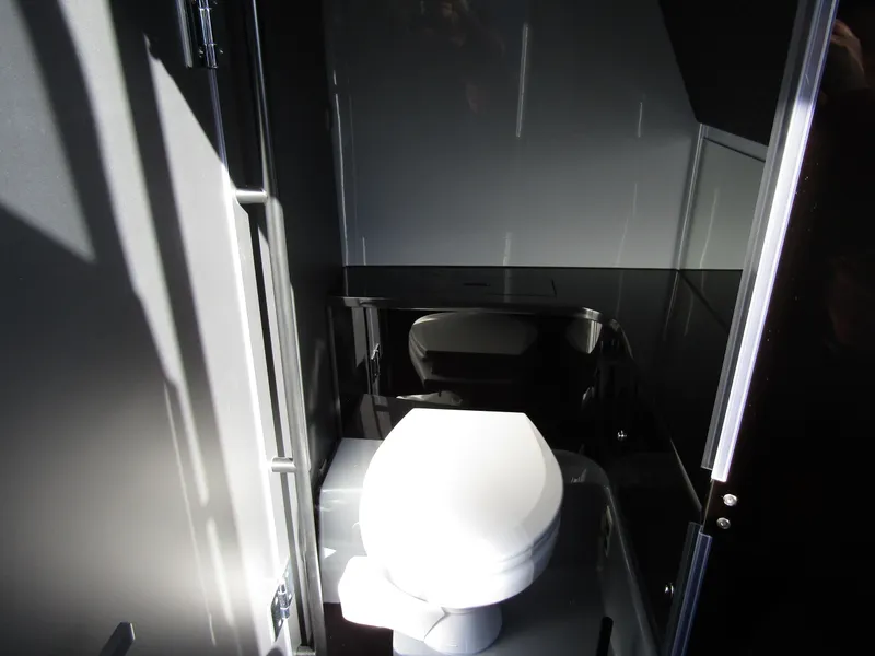 Slide: The Image of 2024 BRABUS Shadow 900 ST interior bathroom with modern design and sleek finishes. - 18