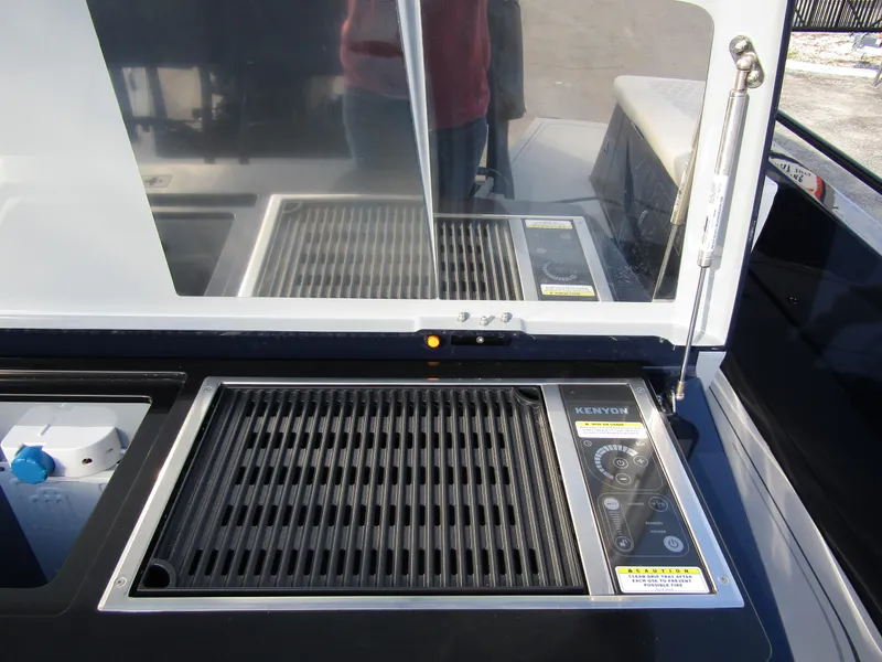 Slide: The Image of 2024 BRABUS Shadow 900 ST yacht grill station with sleek design and modern controls. - 28