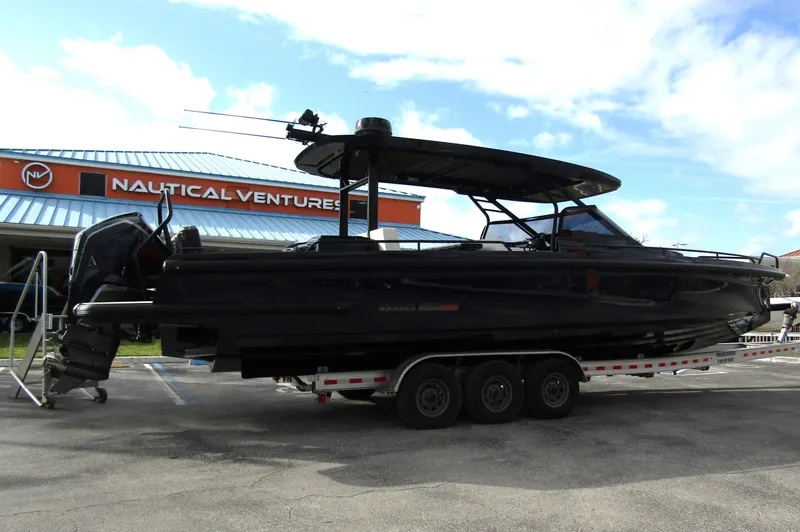 Slide: The Image of 2024 BRABUS Shadow 900 ST boat on trailer at Nautical Ventures. - 2