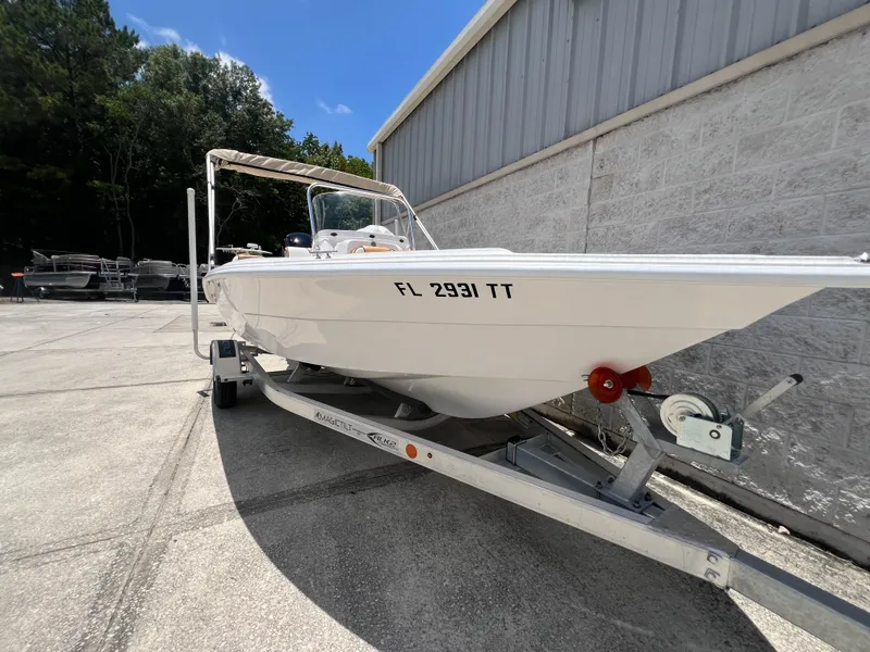 Slide: The Image of 2024 ALK2 Powerboats 18 CRS on trailer, side view. - 18