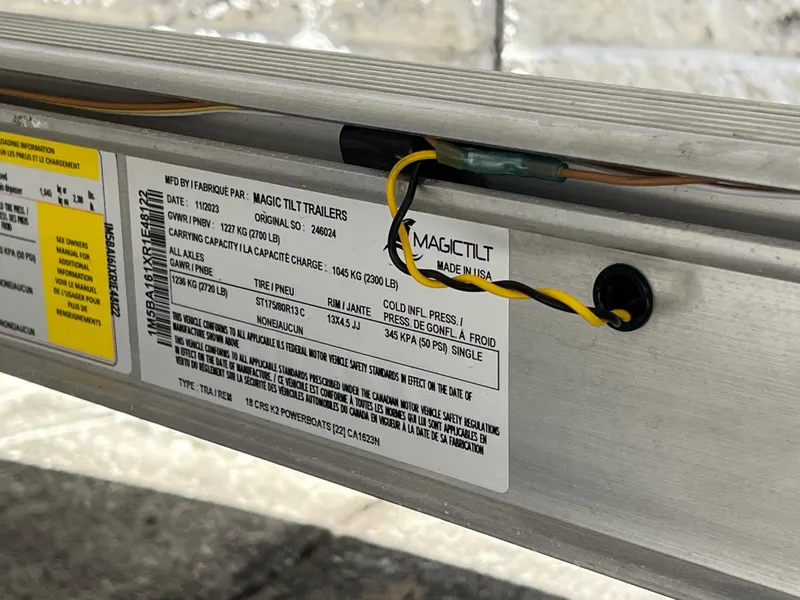 Slide: The Image of Label on ALK2 Powerboats 18 CRS 2024, displaying technical details. - 20