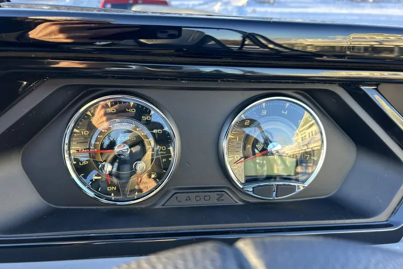 Slide: The Image of Dashboard of 2026 Viaggio Lago Z-B 22 with speedometer and tachometer. - 14