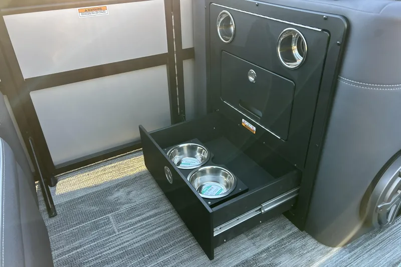 Slide: The Image of Viaggio Lago Z-B 22 interior with built-in pet food drawer, 2026 model. - 27